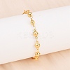 304 Stainless Steel Link Bracelets for Women BJEW-D359-03G-4