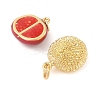 Rack Plating Brass Enamel Pendants KK-G507-04A-G-2