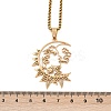 Gothic 201 Stainless Steel Hollow Moon Woman Pendant Necklaces LS-NJEW-K283-04G-3