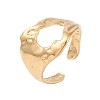 304 Stainless Steel Textured Open Cuff Rings LS-RJEW-C095-08A-G-1