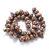 Natural Baroque Pearl Keshi Pearl Beads Strands PEAR-S021-194A-01-2