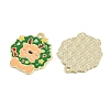 Christmas Deer Theme Alloy Enamel Pendants ENAM-D304-01B-G-2