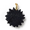 Synthetic Blue Goldstone Pendants G-E043-01B-03G-3