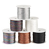 6 Rolls 6 Colors 6-Ply Polyester Metallic Thread OCOR-TA0003-11A-1