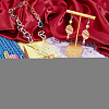 Cinco de Mayo Opaque Printed Acrylic Pendant Locking Stitch Markers HJEW-AB00176-4