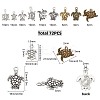 72Pcs 9 style Tibetan Style Alloy Pendant TIBE-SC0001-50-2