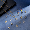 20Pcs 2 Colors Brass Micro Pave Cubic Zirconia Charms KK-PH0002-51-WH-2