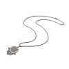 201 Stainless Steel Hollow Religion Hamsa Hand Pendant Necklaces LS-NJEW-M086-01P-2