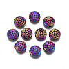 Rack Plating Rainbow Color Alloy Bead Rhinestone Settings PALLOY-S180-360-1
