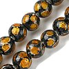 Handmade Silver Sand Lampwork Beads Strands LAMP-A003-01G-1