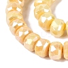 Anti-Tarnish Electroplate Glass Beads Strands GLAA-T025-10mm-11C-4