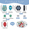 230Pcs 7 Styles Opaque Acrylic Beads OACR-SC0001-51-2
