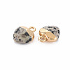 Natural Dalmatian Jasper Charms G-N326-121-01-3