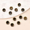 Brass Rhinestone Spacer Beads RB-A014-Z4mm-01AB-NF-4