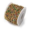 304 Stainless Steel Enamel Link Chains CHS-U003-01G-01-3