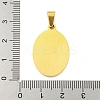 Ion Plating(IP) 304 Stainless Steel Pendants STAS-C102-09A-G-3