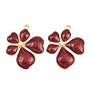 304 Stainless Steel Enamel & Glitter Powder & ABS Plastic Pearl Pendants STAS-G398-23G-03-1