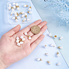 40Pcs 2 Style ABS Plastic Imitation Pearl Charms KK-SC0002-89-3