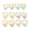 Round Brass Hoop Earrings EJEW-Z086-01G-4