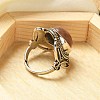 Natural Rhodonite Adjustable Rings RJEW-I108-02AS-13-3