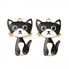 Alloy Enamel Pendants ENAM-M046-10G-C-2