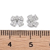 Brass Micro Pave Clear Cubic Zirconia Pendants KK-K351-46C-P-3