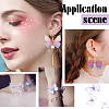 160Pcs 16 Style Polyester Fabric Wings Crafts Decoration DIY-SC0019-39-6