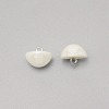 1-Hole Plastic Buttons BUTT-WH0022-06G-1