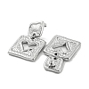 Tarnish Resistant 304 Stainless Steel Dangle Stud Earrings EJEW-M233-13P-2