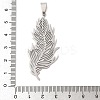 201 Stainless Steel Big Pendants STAS-Q341-21P-3