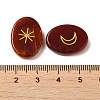 13Pcs Natural Carnelian Rune Stone G-C095-02G-3