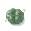 2Pcs 2 Colors Spray Painted Glass Imitation Jade Connector Charms PALLOY-JF03525-02-4