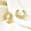 Brass Triple C-Shaped Cuff Earrings EJEW-L261-018G-3
