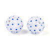 Handmade Polymer Clay Rhinestone with Resin Daisy Flower CLAY-T022-02C-3