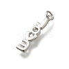 Brass Micro Pave Cubic Zirconia Charms KK-P295-48P-3