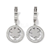 304 Stainless Steel Rhinestone Dangle Earrings EJEW-L283-045P-1