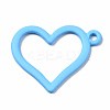 Spray Painted Alloy Pendants PALLOY-Q434-013C-NR-1