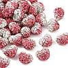 Valentine's Day Gradient Color Polymer Clay Grade A Rhinestone Beads RB-A049-06-1