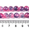Dyed Natural White Jade Beads Strands G-T138-8mm-210-17-5