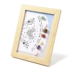 Natural Gemstone Healing Stones Picture Frame Stand AJEW-D308-01C-1
