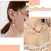 20Pcs Handmade Lampwork Pendants PALLOY-YW00077-6
