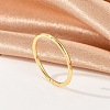 Simple Brass Finger Rings for Women RJEW-G343-12G-1