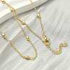1.5MM Brass Twisted Curb Chain Necklaces for Women Men NJEW-F350-04G-1
