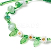 Glass and Braided Nylon Thread Beaded Bracelets BJEW-JB11509-3