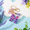 Resin Butterfly Pendant Keychains KEYC-TAC0034-03H-4