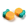 Handmade Polymer Clay Bead CLAY-R069-01P-01A-2