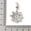 Brass Micro Pave Cubic Zirconia Pendants KK-U047-10P-3