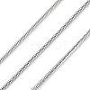 304 Stainless Steel Round Snake Chains CHS-M009-01P-03-1