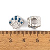 Rack Plating Alloy European Beads FIND-C055-10P-3