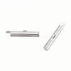 Brass Slide On End Clasp Tubes LS-KK-P031-12P-2